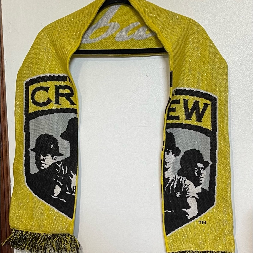 Adidas Yellow and Black Crew Scarf